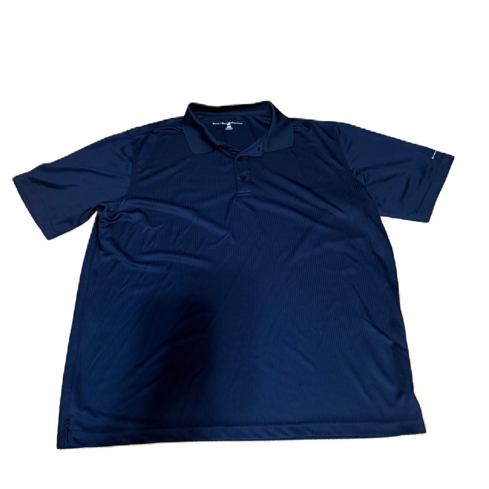 Beverly Hills Polo Club Men's Navy Blue Polo Shirt XL